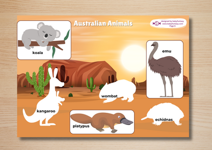 Animal Busy Book, Baby Funtasy Busy Books, Australian Animals activity page