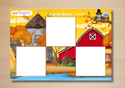 Autumn Busy Book, Baby Funtasy Quiet Book, Puzzle Game Activity Page