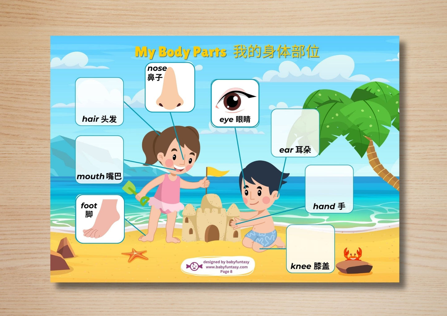 My First Busy Book - DIGITAL DOWNLOAD Printable Quiet Book (Bilingual_Chinese)