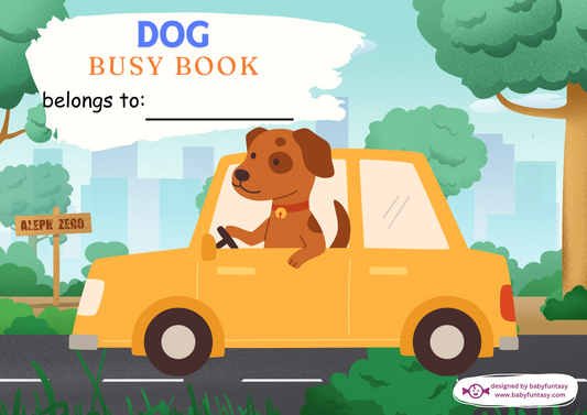 Dog Busy Book, Baby Funtasy Quiet Book, Cover Page