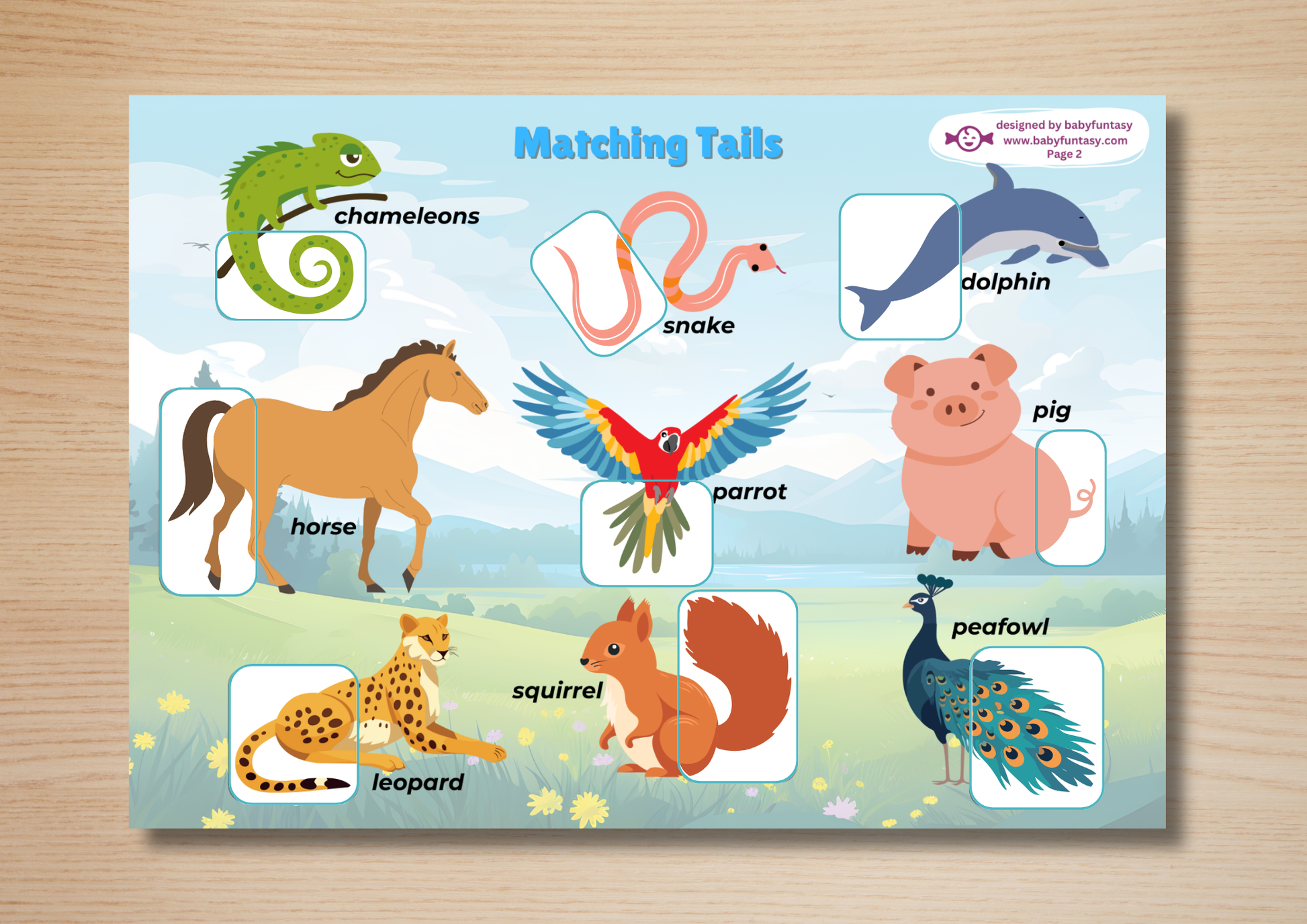 My First Busy Book, Baby Funtasy Quiet Book, Matching Tails Activity Page