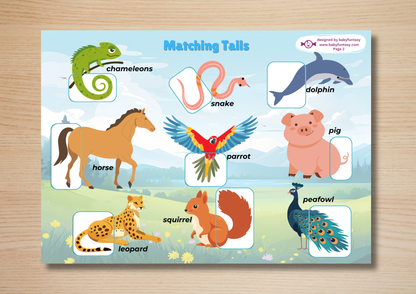 My First Busy Book, Baby Funtasy Quiet Book, Matching Tails Activity Page