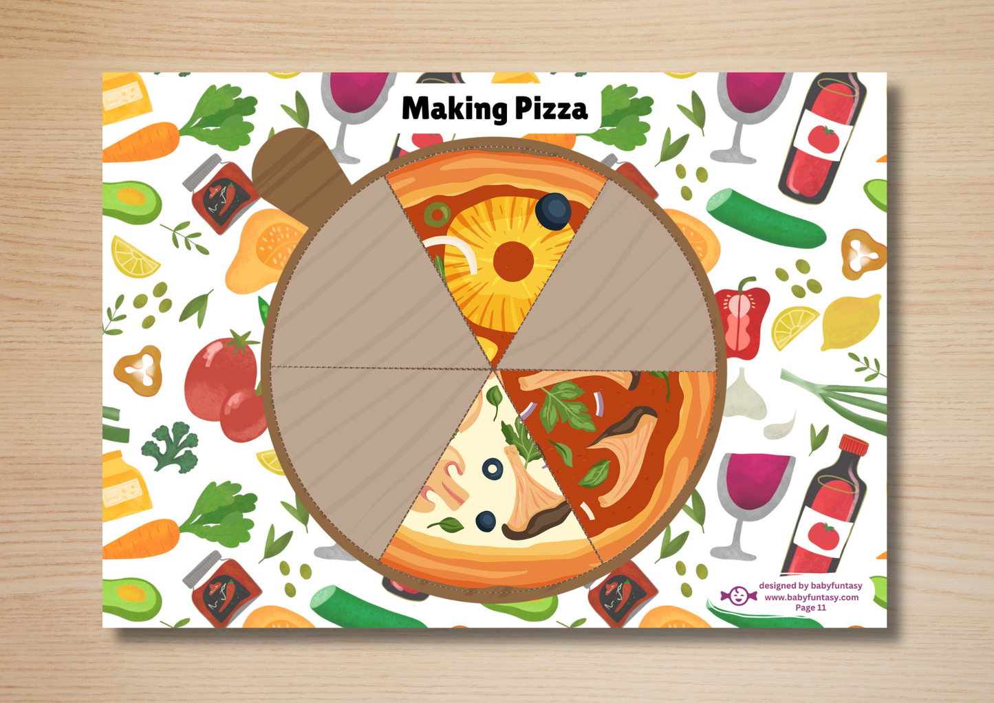 My First Busy Book, Baby Funtasy Quiet Book, Making Pizza Activity Page