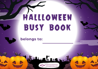 Halloween Busy Book - DIGITAL DOWNLOAD Printable Quiet Book