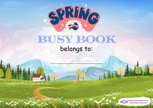 Spring Busy Book, Baby Funtasy Quiet Book, Cover Page