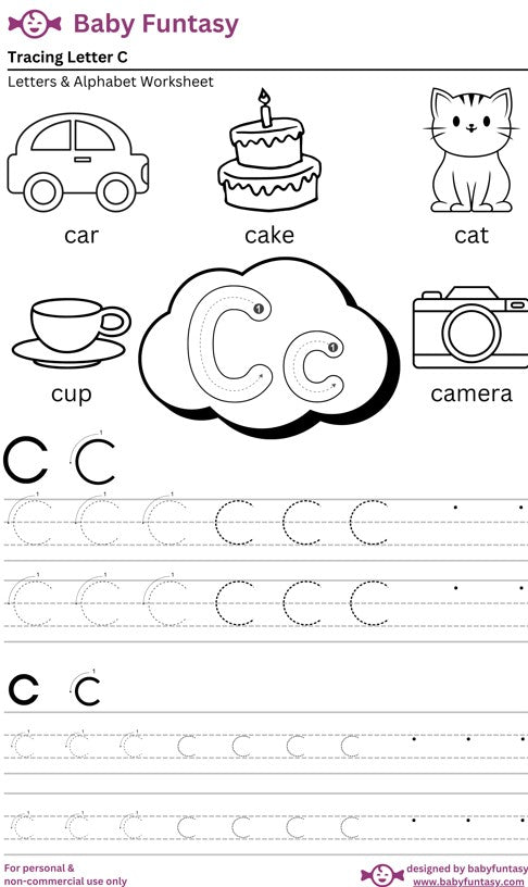 Letter C Tracing Worksheet